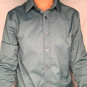 Silk button down